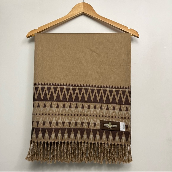 Cecchi e Cecchi Italy Native American Southwestern Boho Wool Poncho Shawl Scarf - Picture 2 of 9